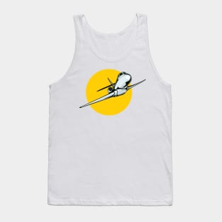 Commercial Jet Plane Airline Retro Tank Top